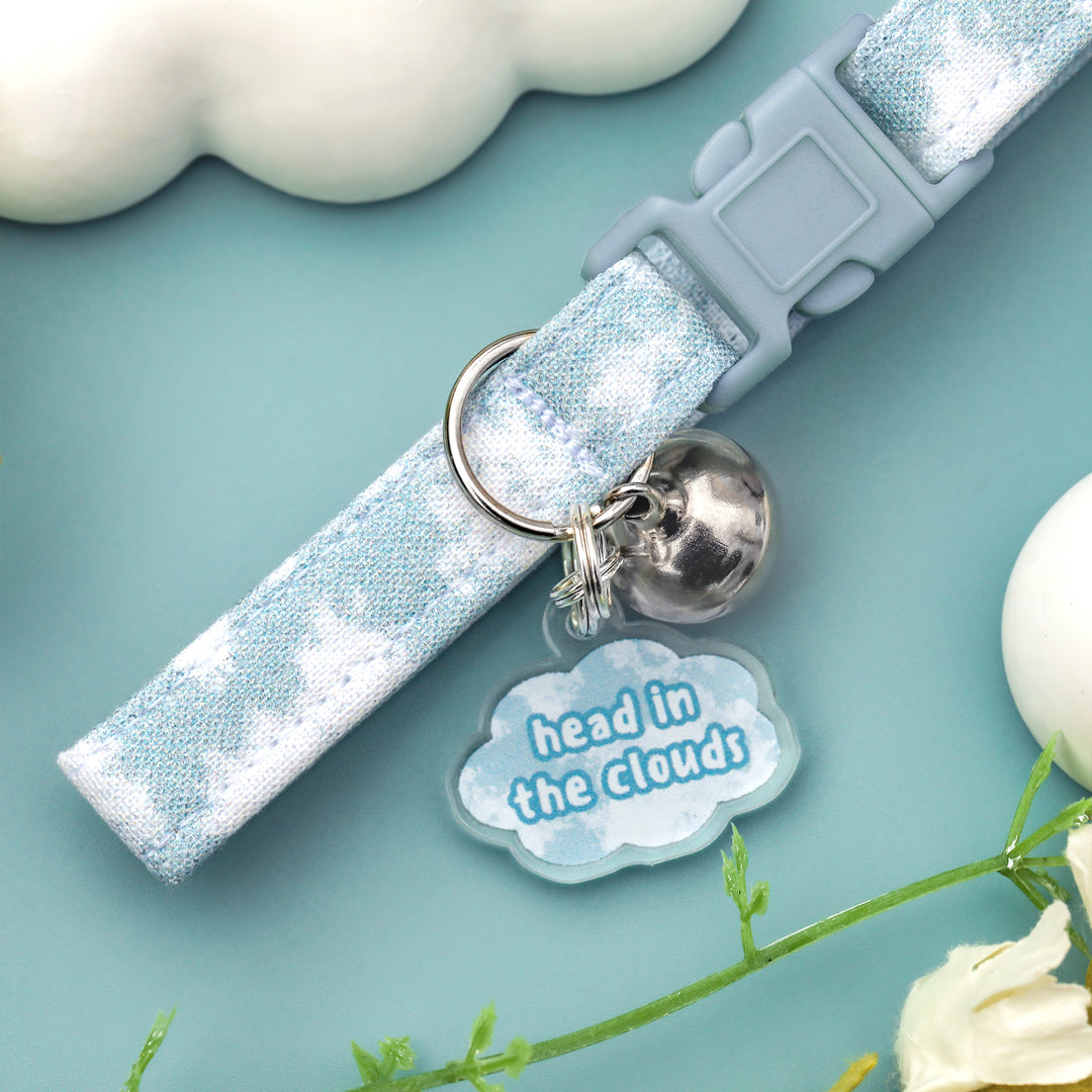 Head In The Clouds - Cloudy Tie Dye Cat Collar