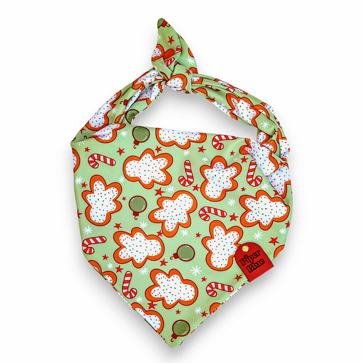 Cookie Cutter - Frosted Gingerbread Cookie Christmas Bandana