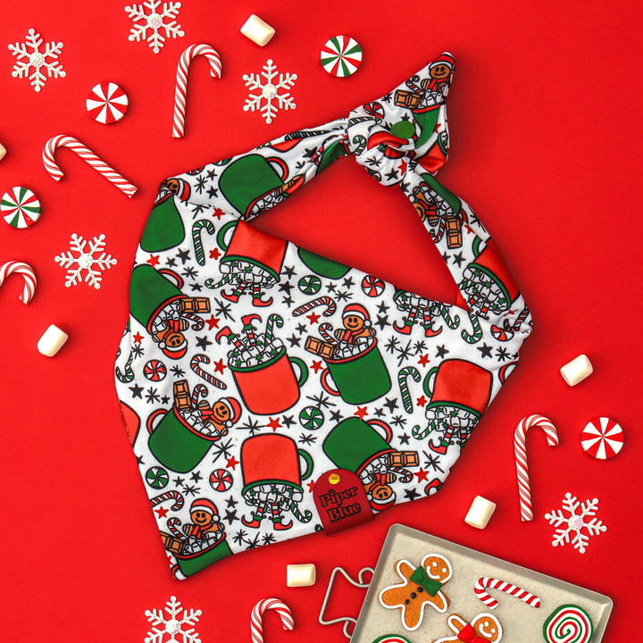 Cup Of Cheer - Gingerbread Man Coco Christmas Dog Bandana