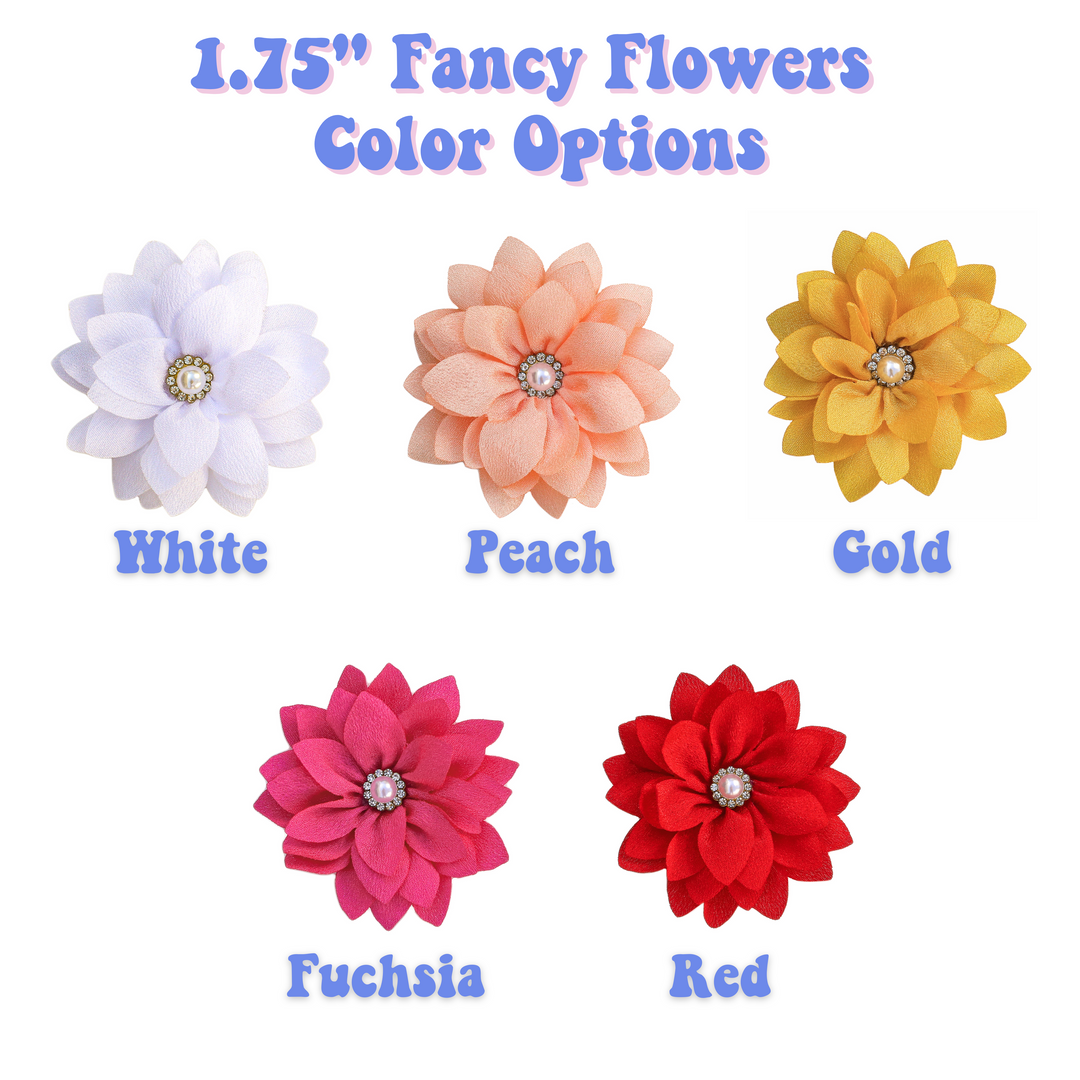 1.75” Fancy Cat Collar Flowers