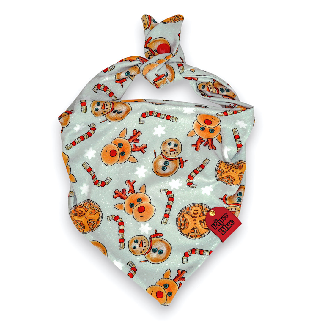 Kringles Short Stacks - Christmas Breakfast Dog Bandana