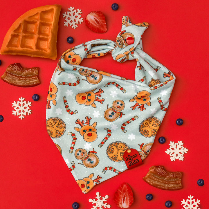 Kringles Short Stacks - Christmas Breakfast Dog Bandana