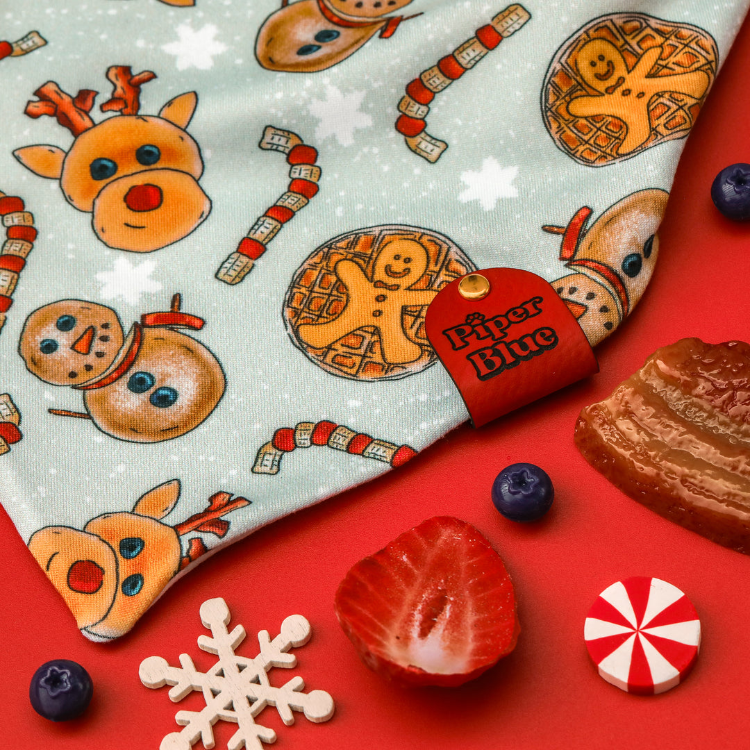 Kringles Short Stacks - Christmas Breakfast Dog Bandana