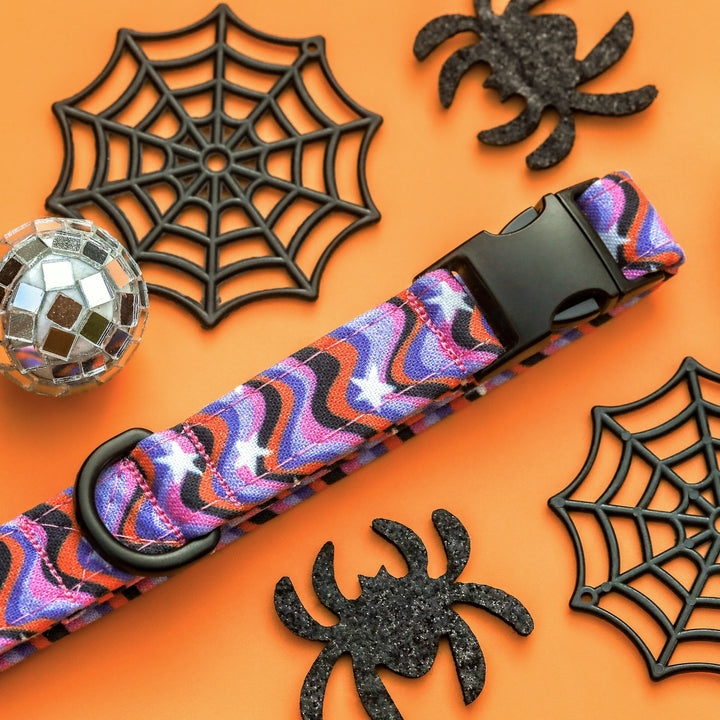 Goosebumps - Groovy Wavy Star Halloween Dog Collar