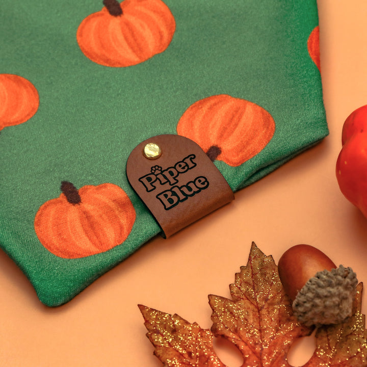 The Great Pumpkin - Forest Green Pumpkin Fall Bandana