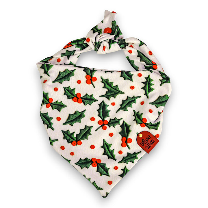 Holly Jolly - Holly Christmas Dog Bandana