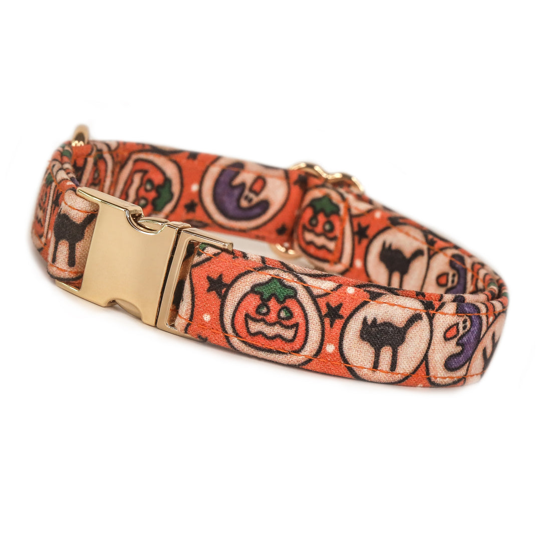 No Tricks, Just Treats - Halloween Cookie Dog Collar