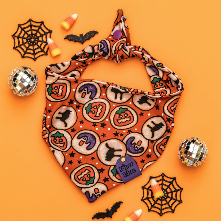 No Tricks, Just Treats - Spooky Halloween Pet Bandana