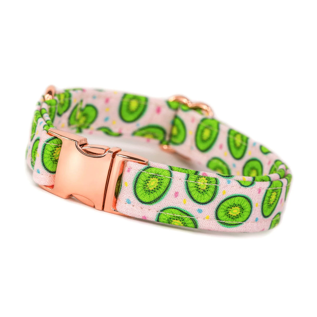 Tooti Fruity - Light Pink Kiwi Dog Collar