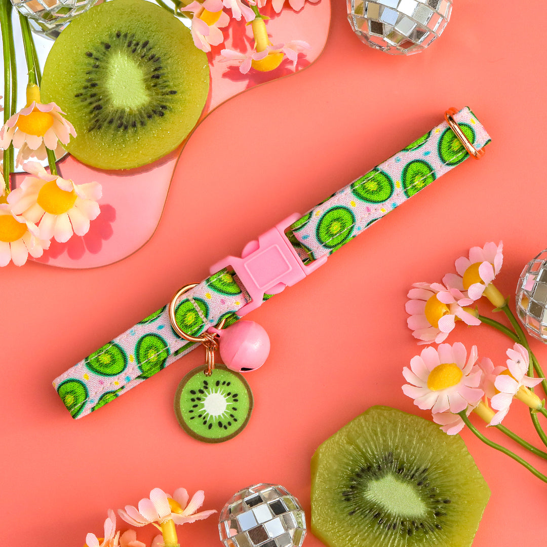 Tooti Fruity - Light Pink Kiwi Cat Collar