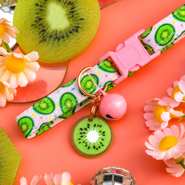 Tooti Fruity - Light Pink Kiwi Cat Collar