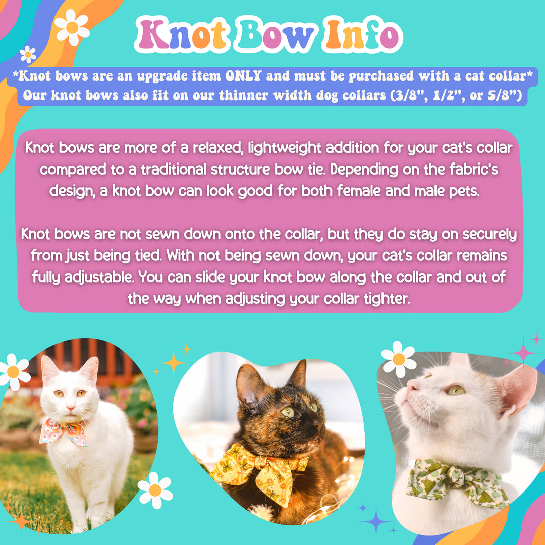 Knot Bow Add On for Cat Collars - Upgrade Only