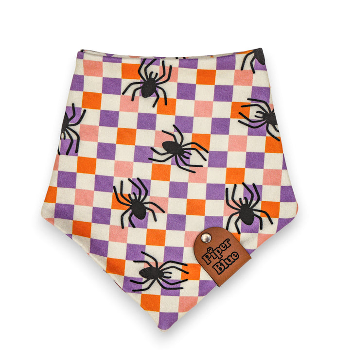 Legs For Days - Multicolor Checkered Spider Halloween Bandana