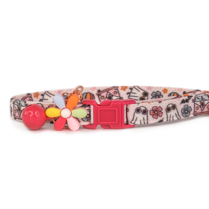 Maliboo - Pink Retro Halloween Cat Collar