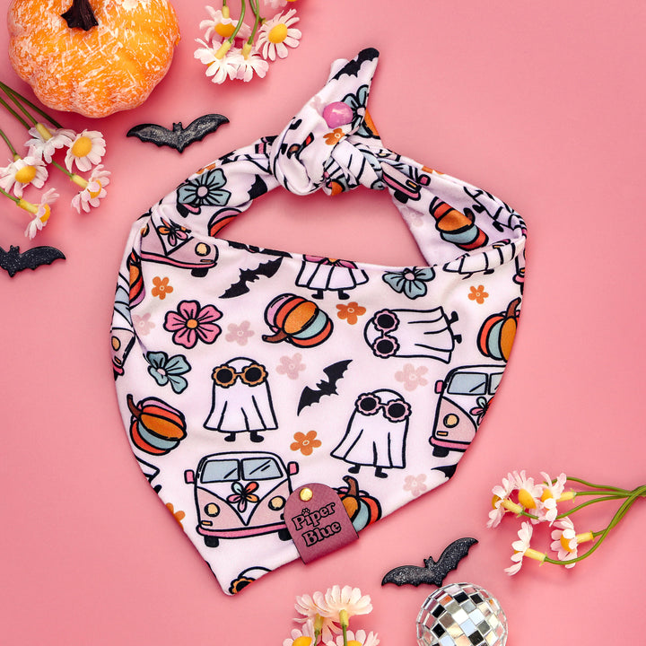 Maliboo - Pink Retro Halloween Bandana