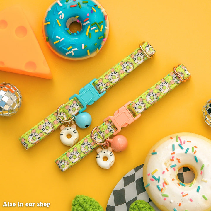 M-Iced Donuts - Blue Mouse Donut Cat Collar