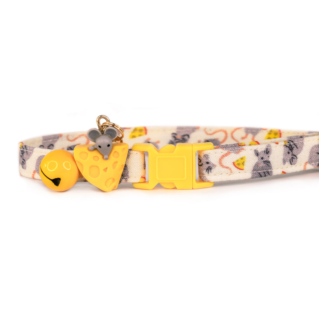 Mouse Trap - Mouse and Cheese Cat Collar