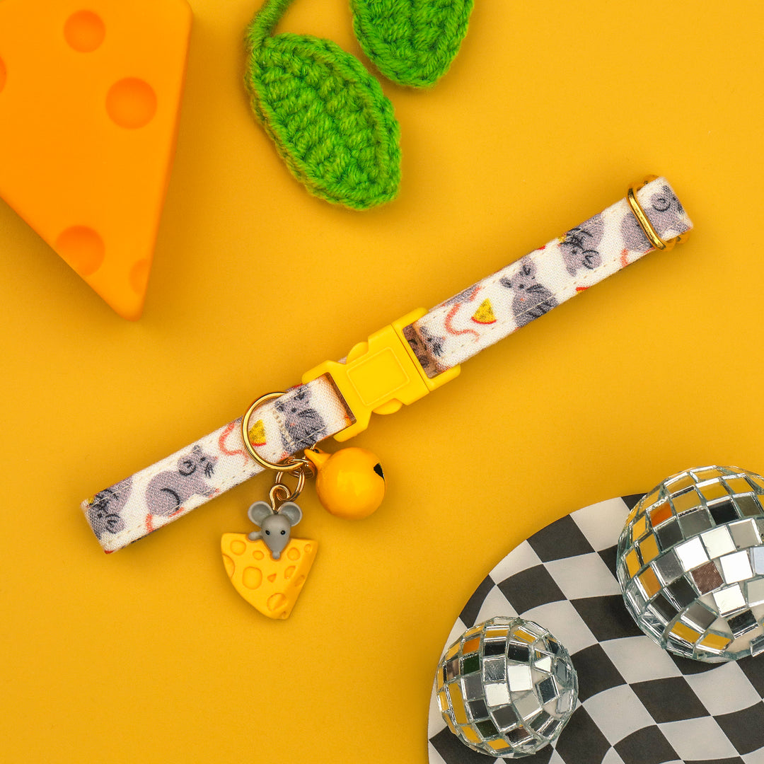 Mouse Trap - Mouse and Cheese Cat Collar