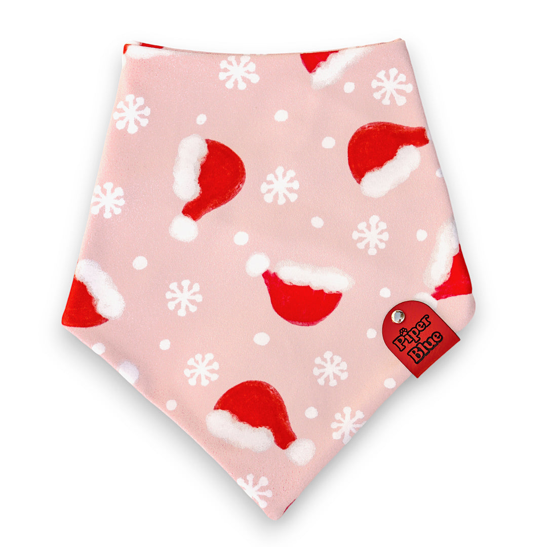 Mrs. Claus - Pink Santa Hat Christmas Dog Bandana