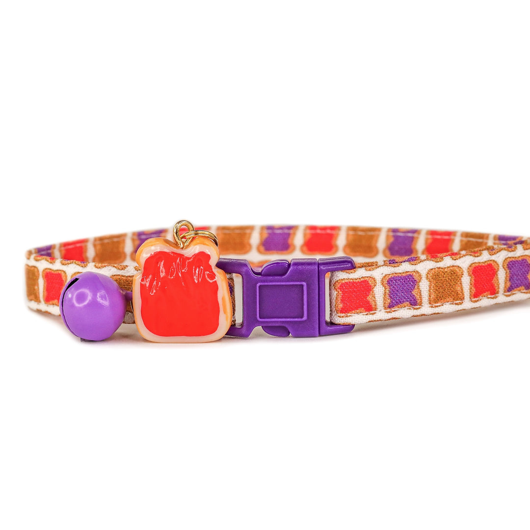 That's My Jam! - Purple Peanut Butter and Jelly Sandwich Cat Collar