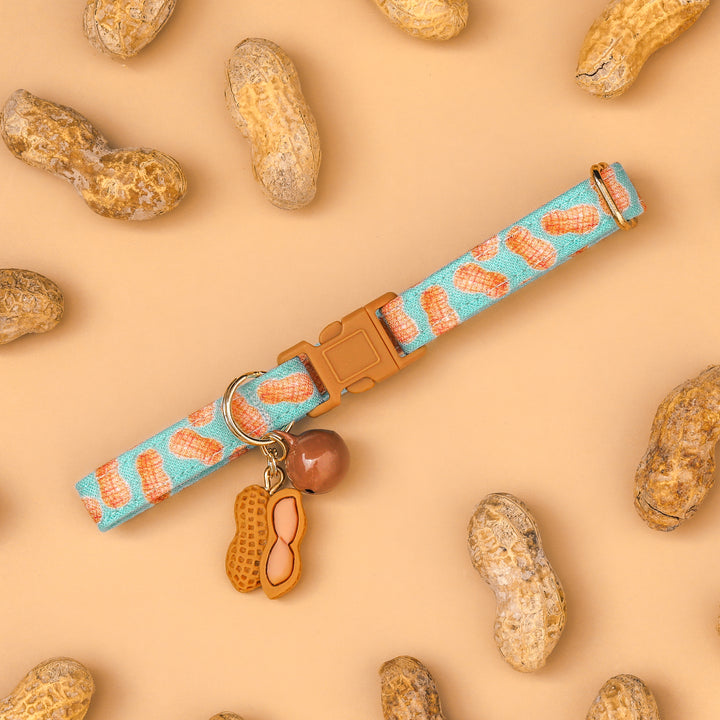 A Little Nutty - Blue Peanut Cat Collar