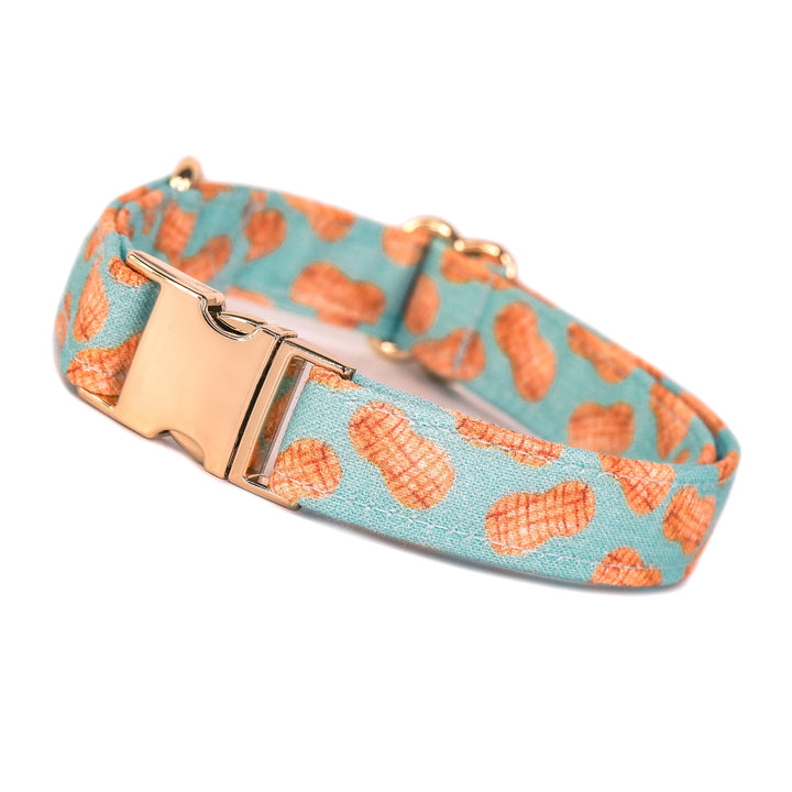 A Little Nutty -  Blue Peanut Dog Collar