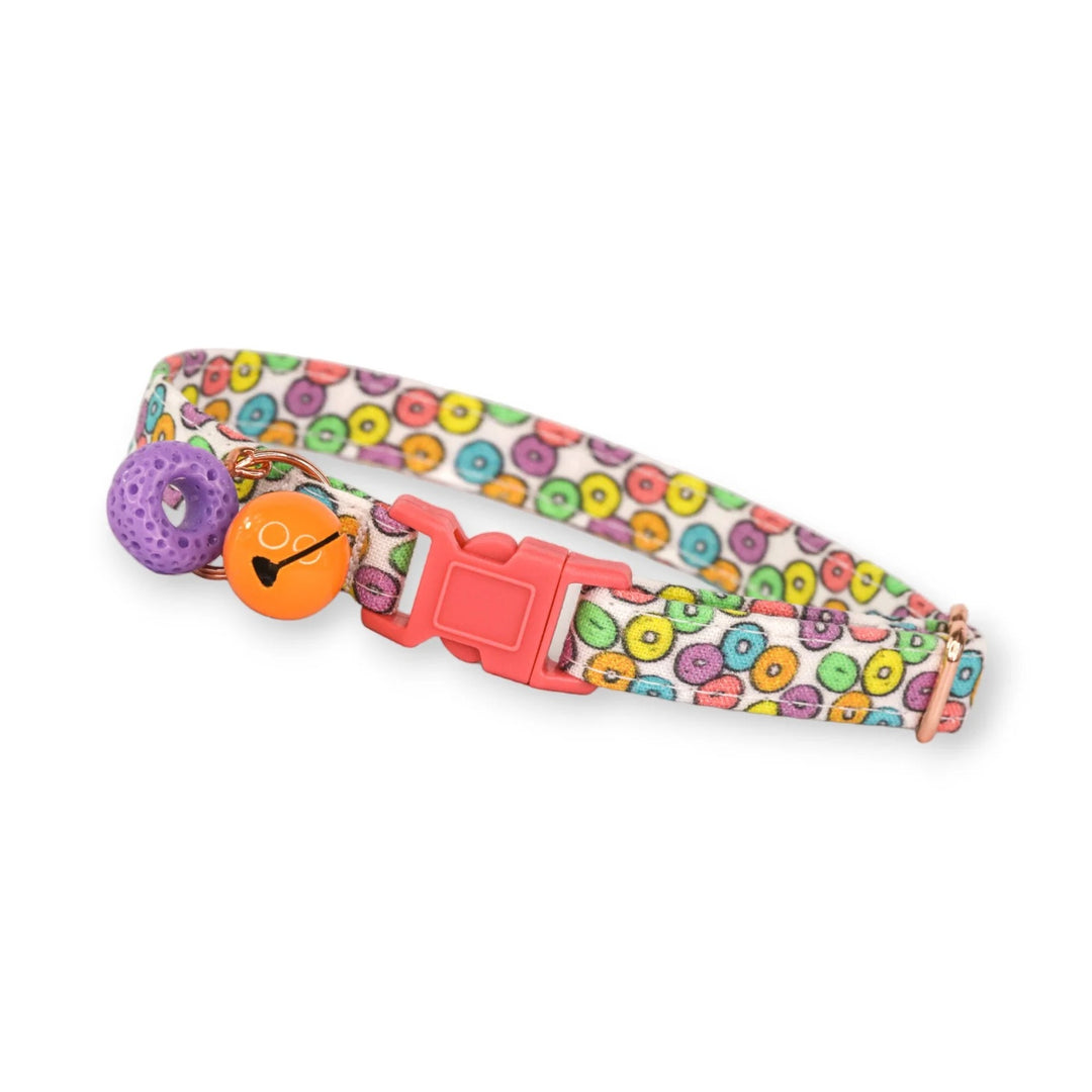 Feeling Loopy - Pink Breakfast Cereal Cat Collar