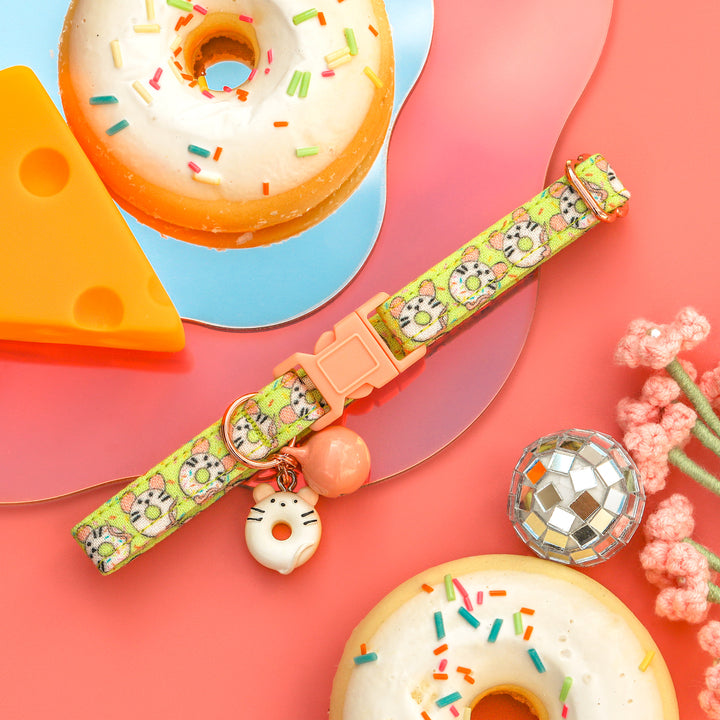 M-Iced Donuts - Pink Mouse Donut Cat Collar