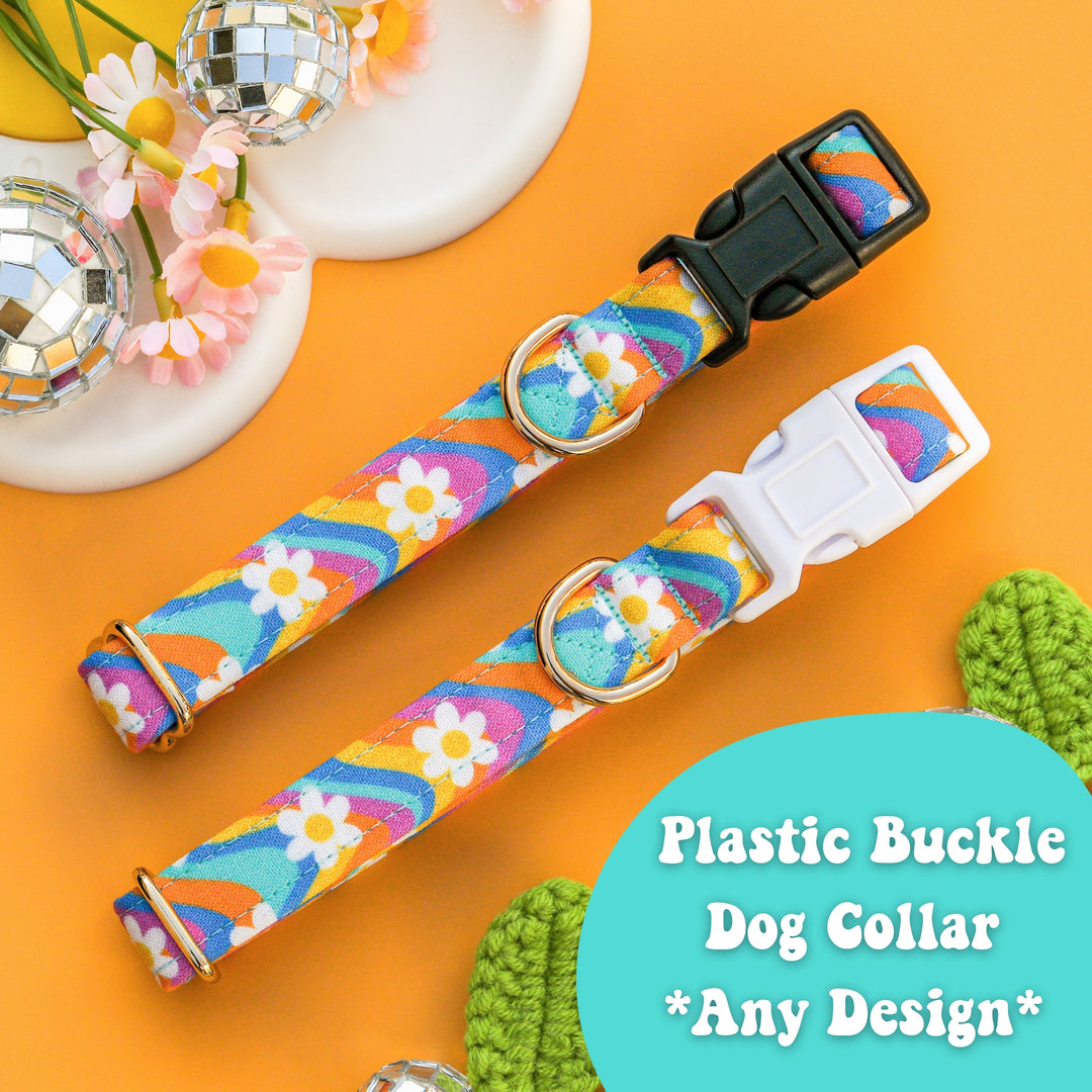 Any Fabric Design - Plastic Buckle Dog Collar