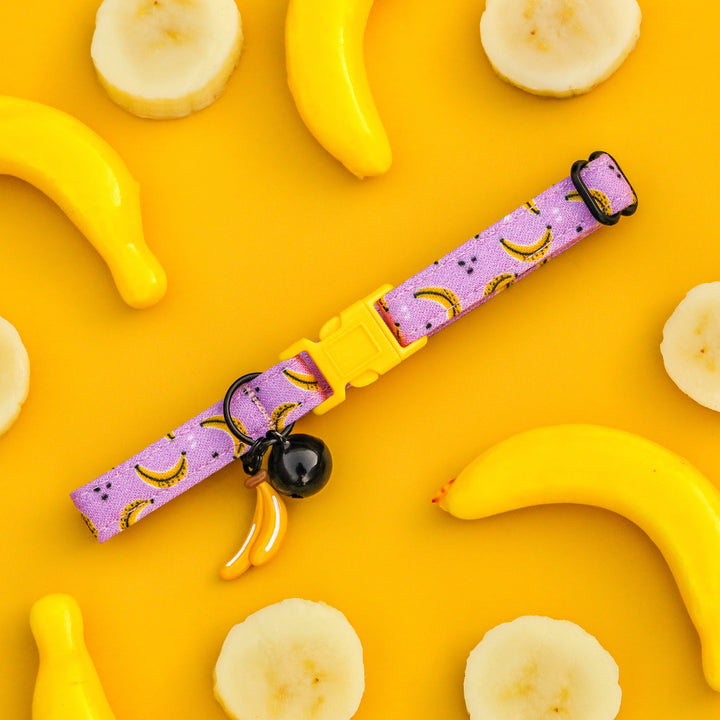 Go Bananas - Purple Banana Cat Collar