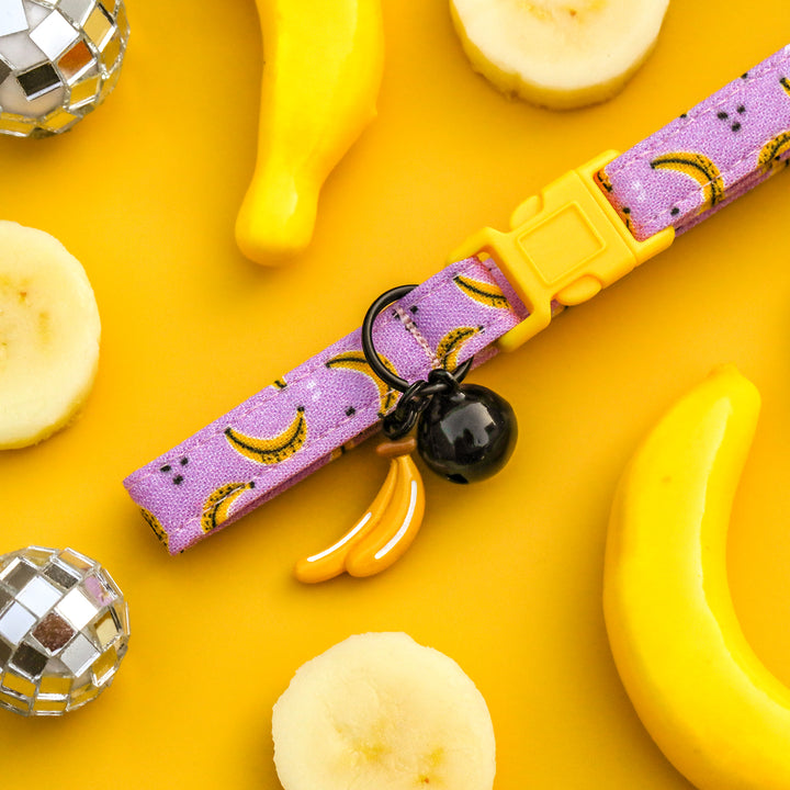 Go Bananas - Purple Banana Cat Collar