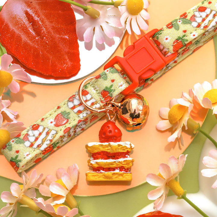 Shortcake Sweetie - Strawberry Shortcake Cat Collar