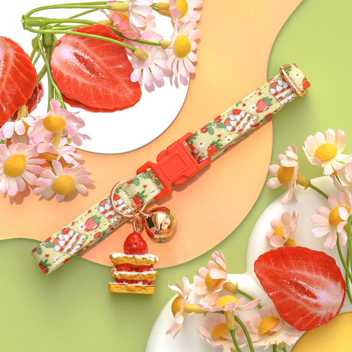 Shortcake Sweetie - Strawberry Shortcake Cat Collar