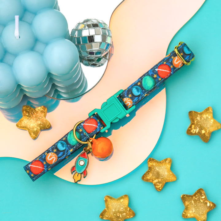 Out of this World - Blue Space Cat Collar