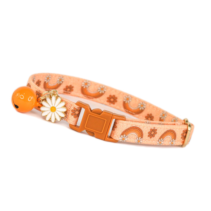 Take It Easy - Daisy Rainbow Retro Cat Collar