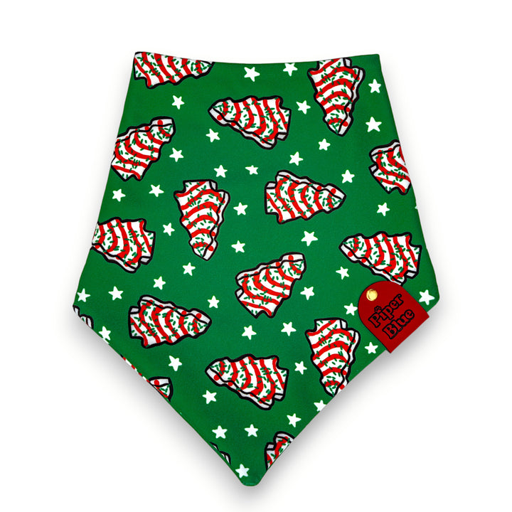 Oh Christmas Treat - Green Tree Cakes Christmas Dog Bandana